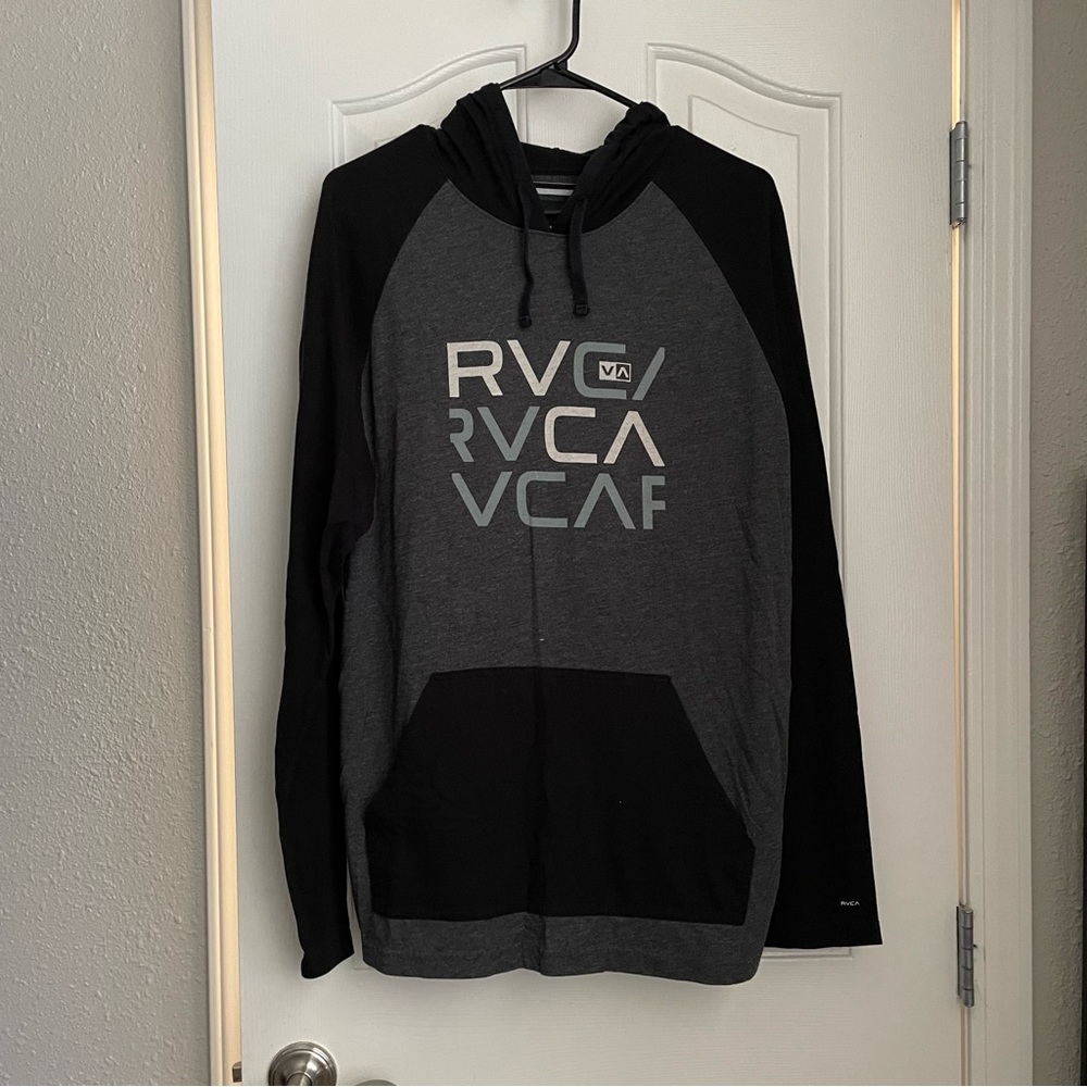 RVCA Long Sleeve Hooded Shirt